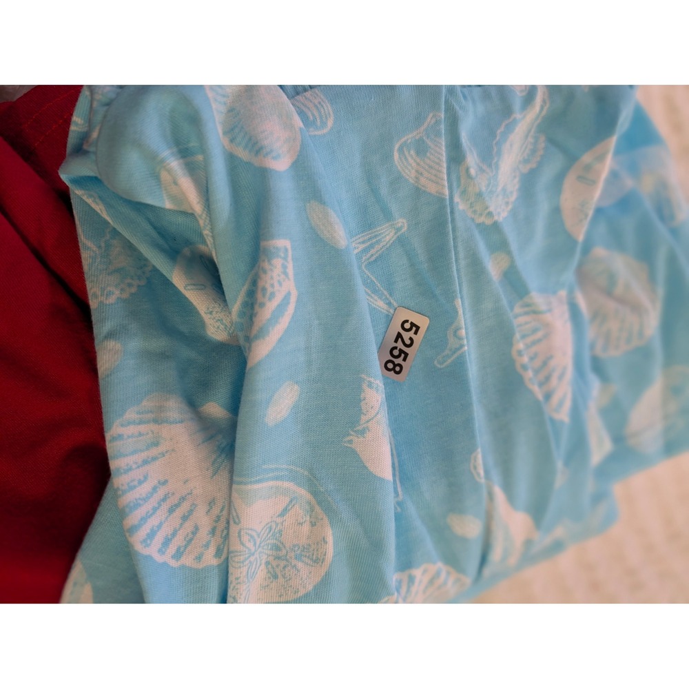 The Childrens Place Girls Blue Seashell Starfish Tiered Halter Dress Size S 7/8 - Picture 8 of 8